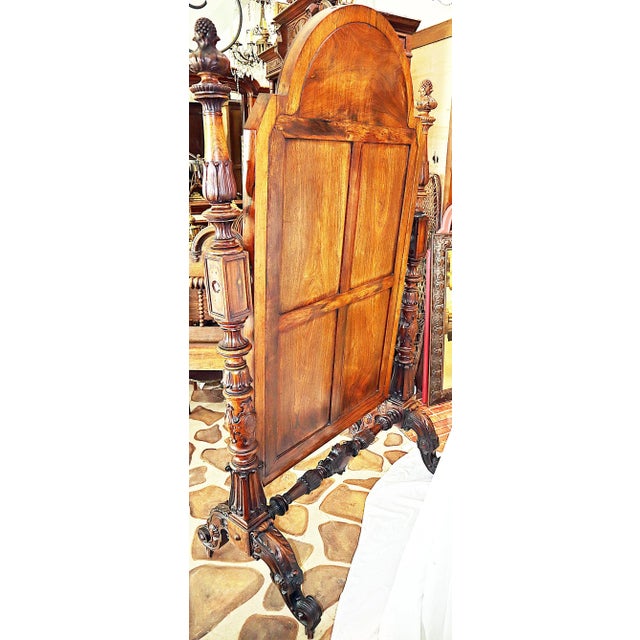 19th Century Rosewood Cheval Mirror For Sale - Image 12 of 13