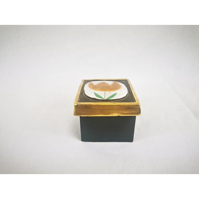Black Mithé Espelt Ceramic Box, 1970s For Sale - Image 8 of 10