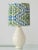 Vintage Ceramic Urn Table Lamp in Glacial Blue with New William Morris Shade For Sale - Image 13 of 13