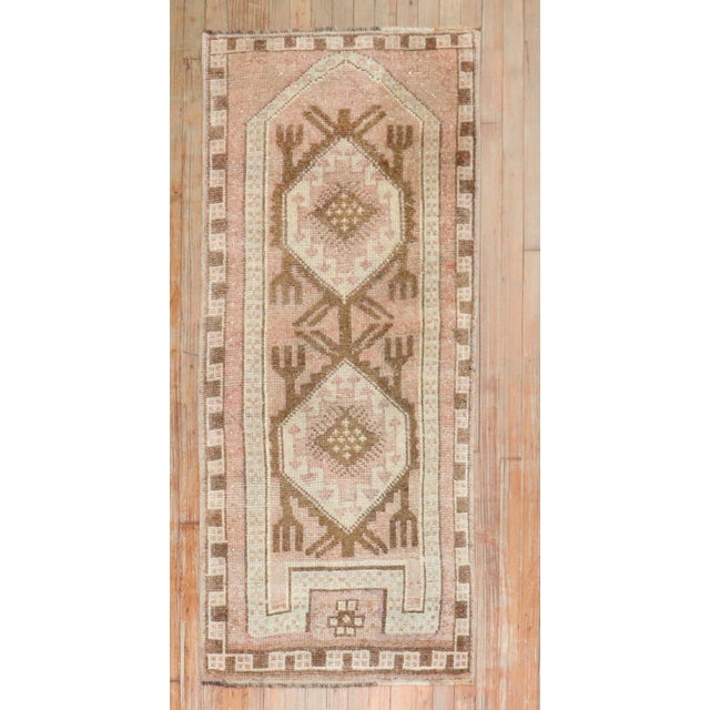 Vintage Zabihi Collection Turkish Anatolian Tribal Small Runner - 2'6" x 5'7" For Sale In New York - Image 6 of 9