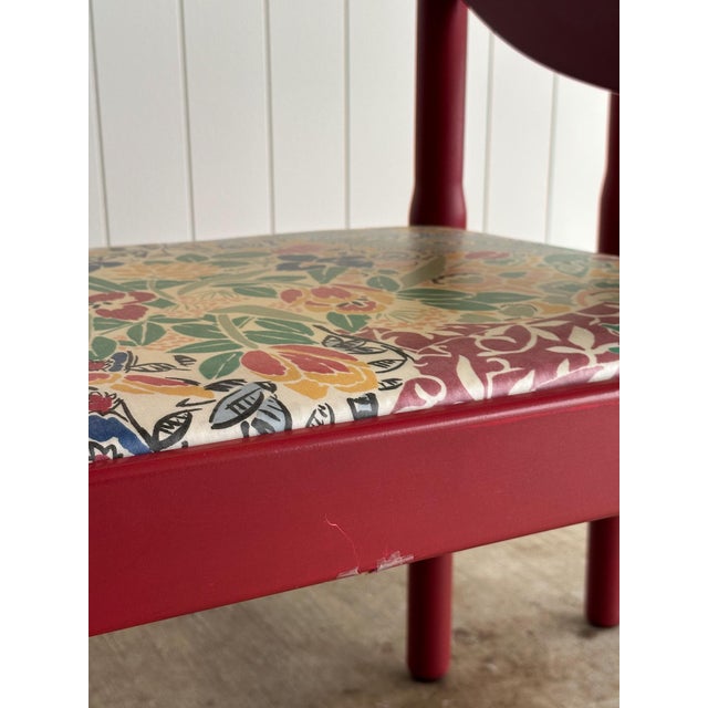 Set of Six Vintage Red Lacquered Dining Armchairs, Attributed to Vico Magistretti For Sale - Image 17 of 18