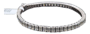 9.28 Ct Emerald Cut Diamond Tennis Bracelet
