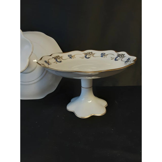 Rustic European Pair of Vintage Kpm Dessert Trays For Sale - Image 3 of 6