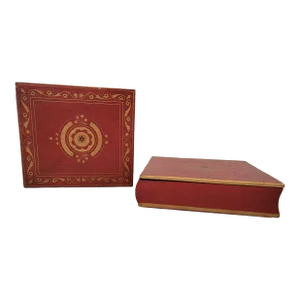 Wood Covered Photo Albums - a Pair