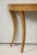 Bespoke Cerused Oak Bobo Demilune Console on Splayed Tapered Legs For Sale - Image 4 of 12