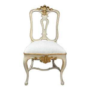 1920s Antique Italian Painted and Gilt Chair