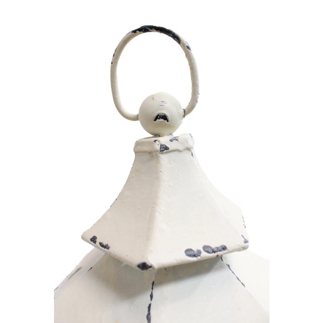 Vintage Hexagon Lantern For Sale - Image 9 of 10