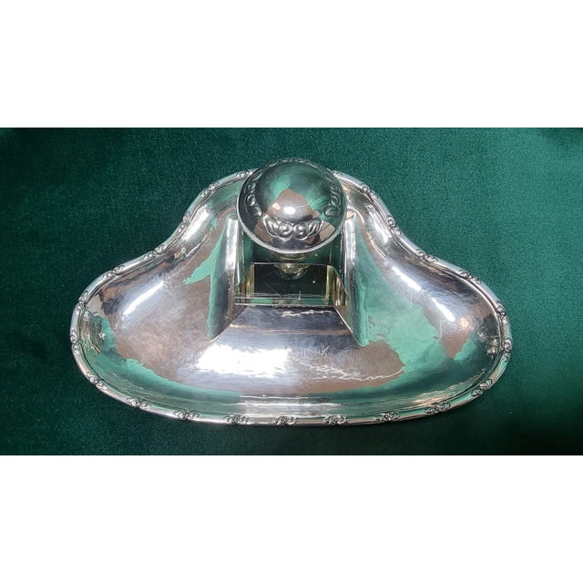 Antique Danish 830 Silver Writing Implement Set by Christian F. Heise for HCF, Set of 2 For Sale - Image 4 of 18