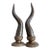 Vintage Maitland-Smith Cast Bronze Horn Sculptures - A Pair (30”) For Sale