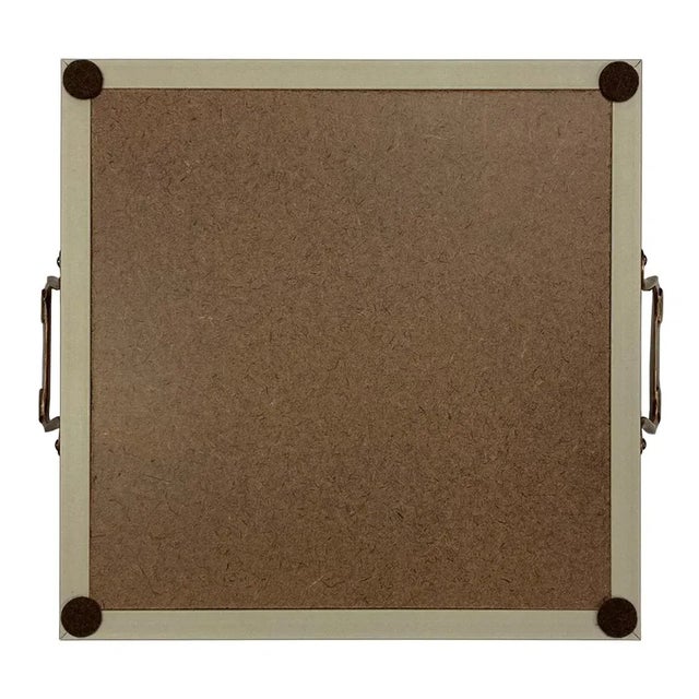 This decorative tray is beautifully finished with a vintage style print of a water colored octopus featuring shades of...