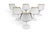 Origin: USA Designer: Eero Saarinen Manufacturer: Knoll Era: 1960s Materials: Powder coated steel, Wool Measurements: 20″...