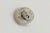 Silver Vintage 60's Sterling Silver and Green Jade Pierced Button Stud Earrings For Sale - Image 8 of 8