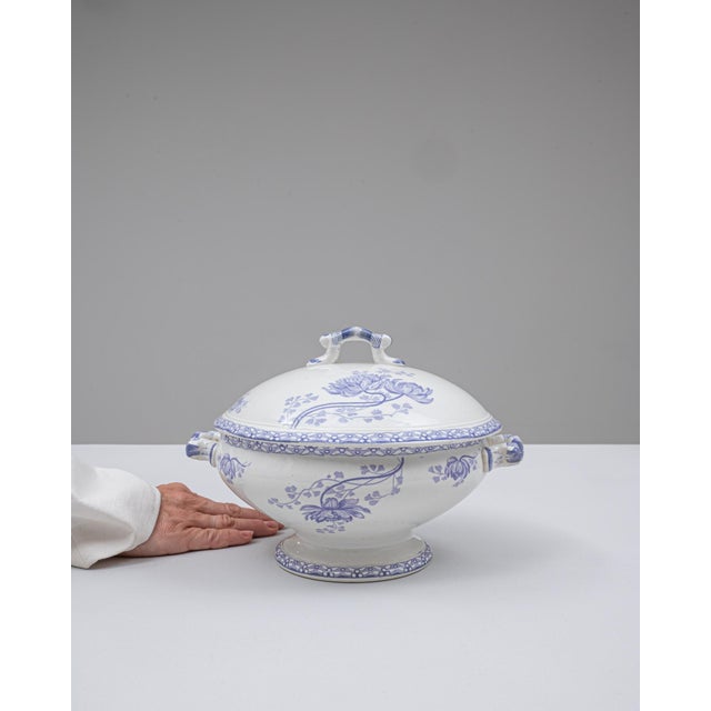 20th Century French Special Edition Porcelain Tureen With Lid For Sale - Image 18 of 18