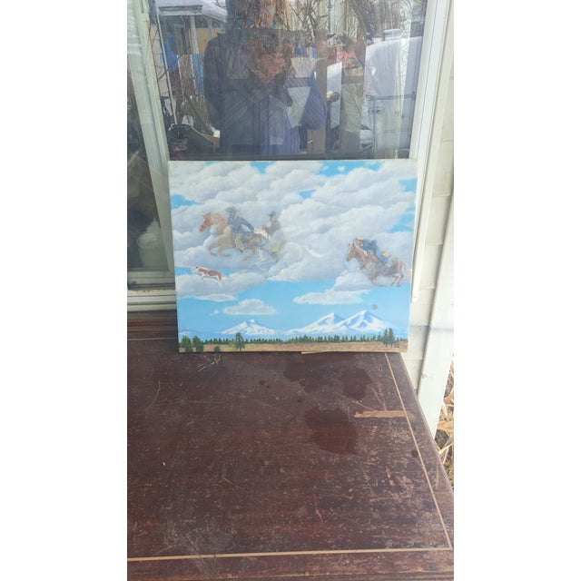 2000 - 2009 Original Oil Painting on Canvas For Sale - Image 5 of 7