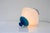Scandinavian Art Deco Milk Glass Pendant Light with Azure Blue Details, 1930s For Sale - Image 14 of 17