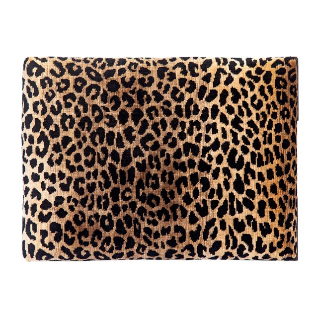 Late 19th Century Late 19th Century Empire Mahogany Footstool With Clarence House Leopard Velvet For Sale - Image 5 of 6