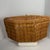 Vintage Woven English Willow/Wicker Garden Basket With Handle For Sale - Image 13 of 18