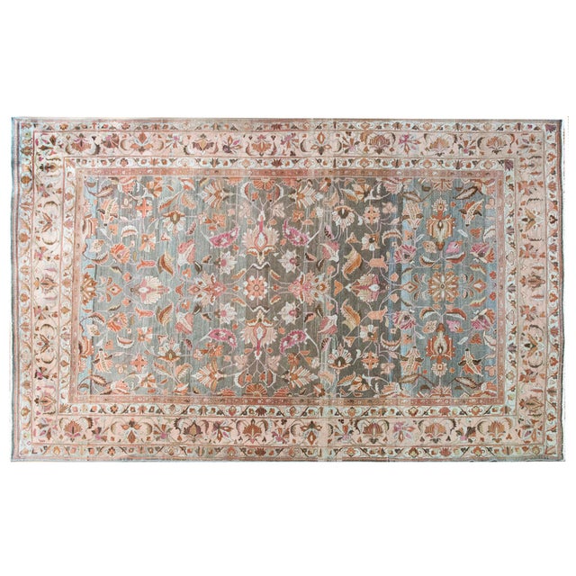 Textile Early 20th Century Persian Mehraban Rug For Sale - Image 7 of 15