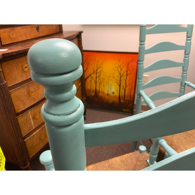 20th Century Mushroom Cap Ladder Back Chairs For Sale - Image 4 of 9