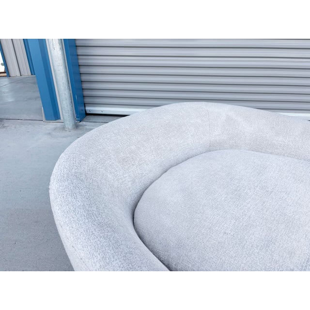 1970s Mid Century Walnut Barrel Chair, Refinished For Sale - Image 9 of 12