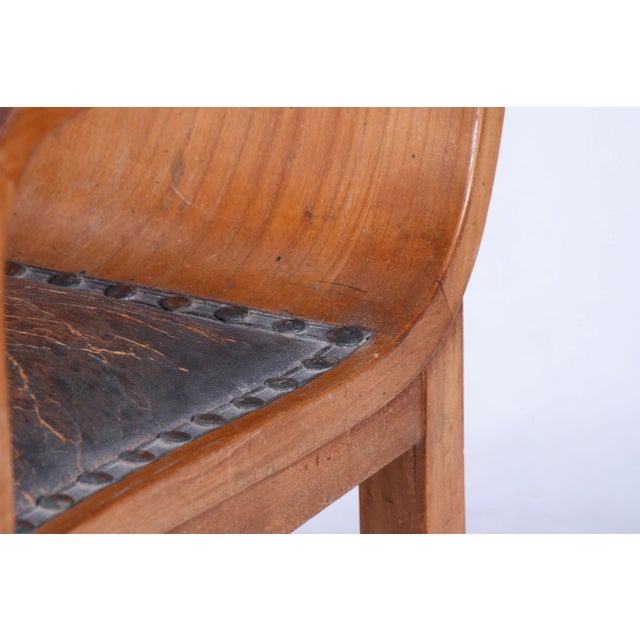 Czech Art Deco Cherry Armchair attributed to Jindřich Halabala for Up Závody, 1930s For Sale - Image 3 of 11