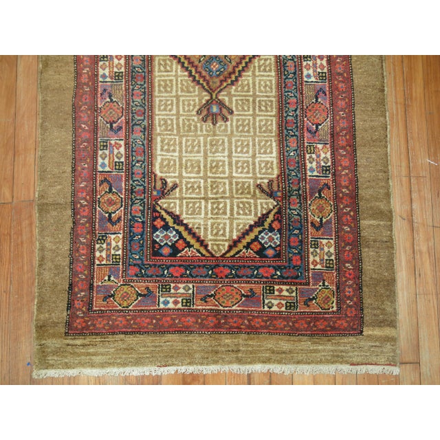 Early 20th Century Traditional Camel Persian Serab Runner - 3'2" x 11'1" For Sale In New York - Image 6 of 6