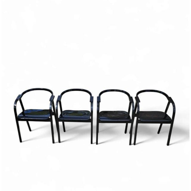 Otto Chairs by Werther Toffoloni for Ibis, 1981, Set of 4 For Sale - Image 18 of 18