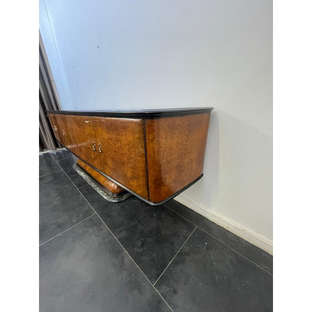 1950s Art Deco Sideboard with Goblet Stand and Marble Base by Osvaldo Borsani, 1950s For Sale - Image 5 of 13