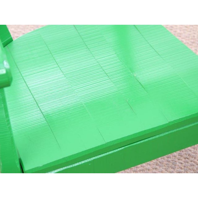 Vintage Green Side Chair For Sale - Image 9 of 17