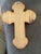 Wood Wall Cross With Ornate Silver Inlay For Sale - Image 6 of 6