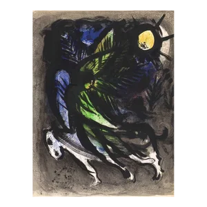 1960 Marc Chagall Original Lithograph L’ange