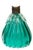 Mid 20th Century Archimede Seguso Murano Ribbed Emerald Green Glass Lamp Applied Crystal Collar For Sale - Image 9 of 16