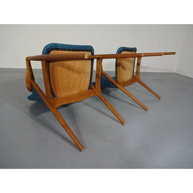 Set of Danish Beech Armchairs, 1960s For Sale - Image 14 of 18