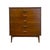 Wood Vintage Mid Century Modern Bassett Walnut 3-Piece Bedroom Set – 9-Drawer Dresser, Highboy Chest & Nightstand. For Sale - Image 7 of 13