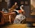 Rococo Follower of Gabriel Metsu, Lute Player, 1720, Oil on Canvas, Framed For Sale - Image 3 of 16