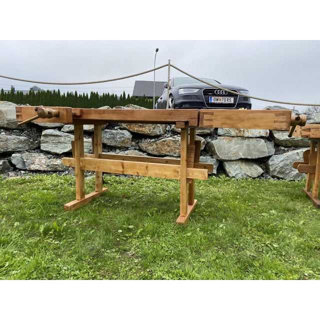 Vintage Rustic Workbench, Germany For Sale - Image 11 of 12