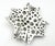 Contemporary Chanel Silver CC Star Round Crystal Large Brooch For Sale - Image 3 of 5