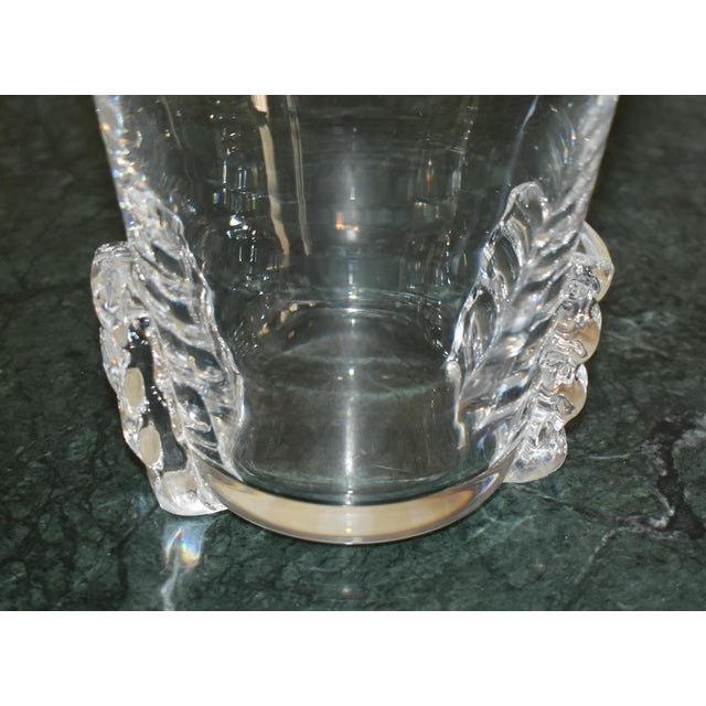 Transparent Vintage Stuben Art Deco Style Crystal Vase For Sale - Image 8 of 12