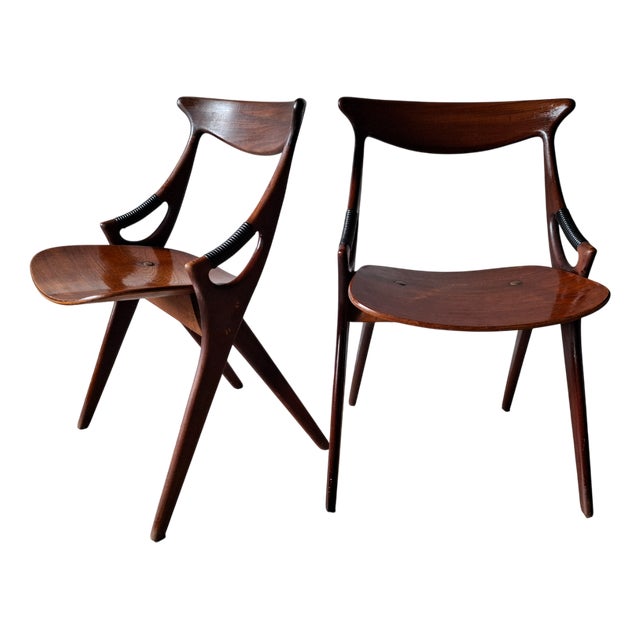 Chairs by Arne Hovmand-Olsen for Mogens Kold, Denmark ,1959, Set of 2 For Sale