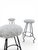 Contemporary Steel and Wool Barstools, Set of 3 For Sale - Image 3 of 6