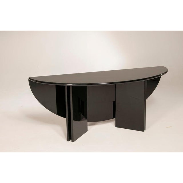 Black Lacquered Antella Console Table by Kazuhide Takahama for Cassina, 1975 For Sale - Image 16 of 18