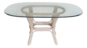 Pencil Split Reed and Glass Desk