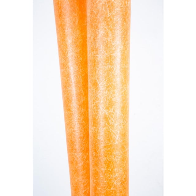 Mid Century Modern Floor Lamp Bamboo 2 Light Viabizzuno Italian Fiberglass Tall For Sale - Image 10 of 12