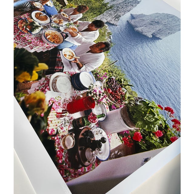 Slim Aarons "Dining Al Fresco on Capri" 30x40 Original C-Print by Slim Aarons For Sale - Image 4 of 8