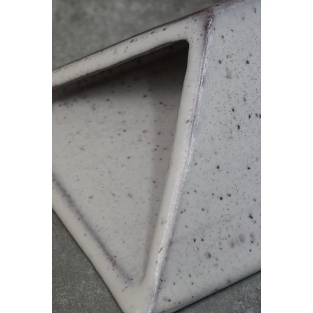 Brutalist Sculptural Ceramic Vase by Alessio Tasca for Nove Di Bassano, 1970s For Sale - Image 6 of 8