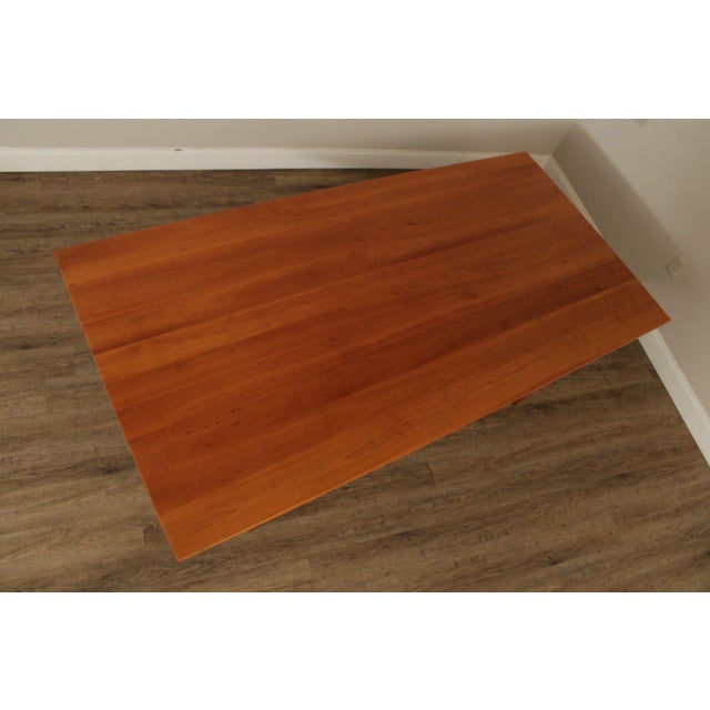 American Pompanoosuc Mills Shaker Farmhouse Style Cherry Dining Table For Sale - Image 3 of 12