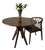 A sculptural round dining table from Saccaro's Vitrúvio collection, designed by Studio Saccaro and crafted in Brazil. The...