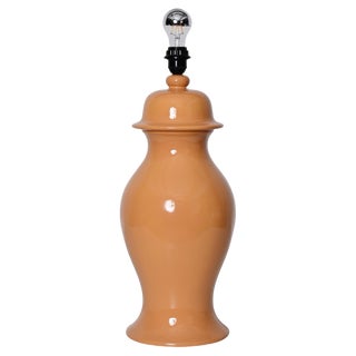 Italian Glazed Ceramic Table Lamp by Tommaso Barbi, 1960s For Sale