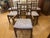 Spanish Revival Set of 6 Vintage Fretwork Dining Chairs. (5 Side Chairs and 1 Arm Chair) For Sale - Image 3 of 12