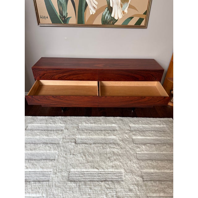 Vintage Mid Century MCM Danish Rosewood Dresser by Arne Wahl Iversen for Vinde Mobelfabrik For Sale - Image 10 of 13